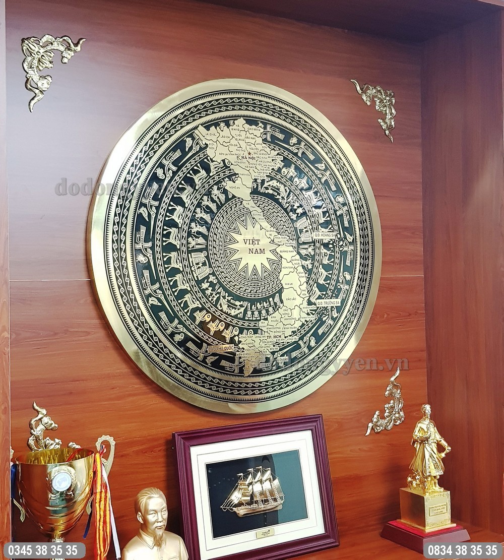 tranh mặt trống đồng