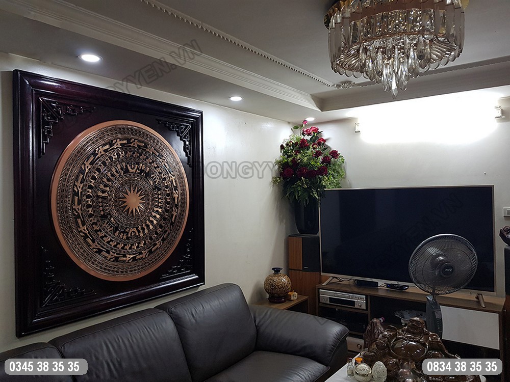 Tranh mặt trống đồng