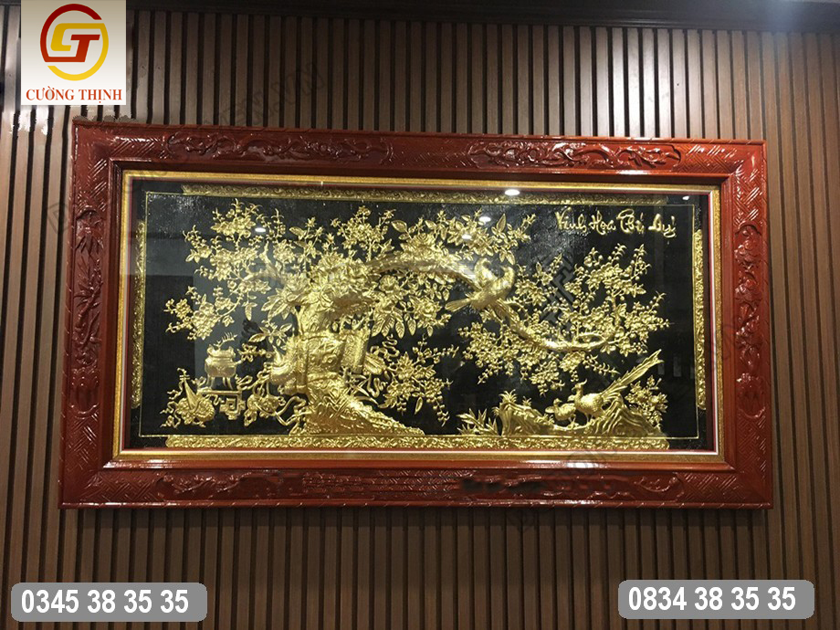 tranh đồng vinh hoa phú quý
