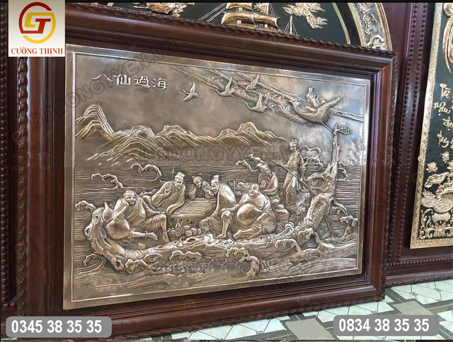 tranh bát tiên quá hải