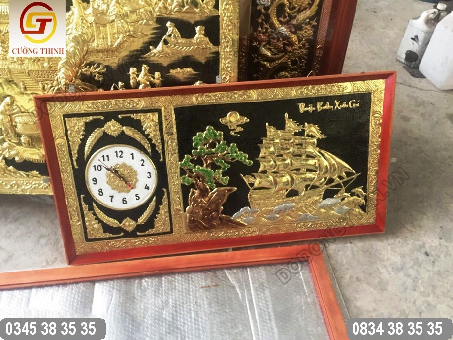 tranh đồng hồ thuận buồm xuôi gió