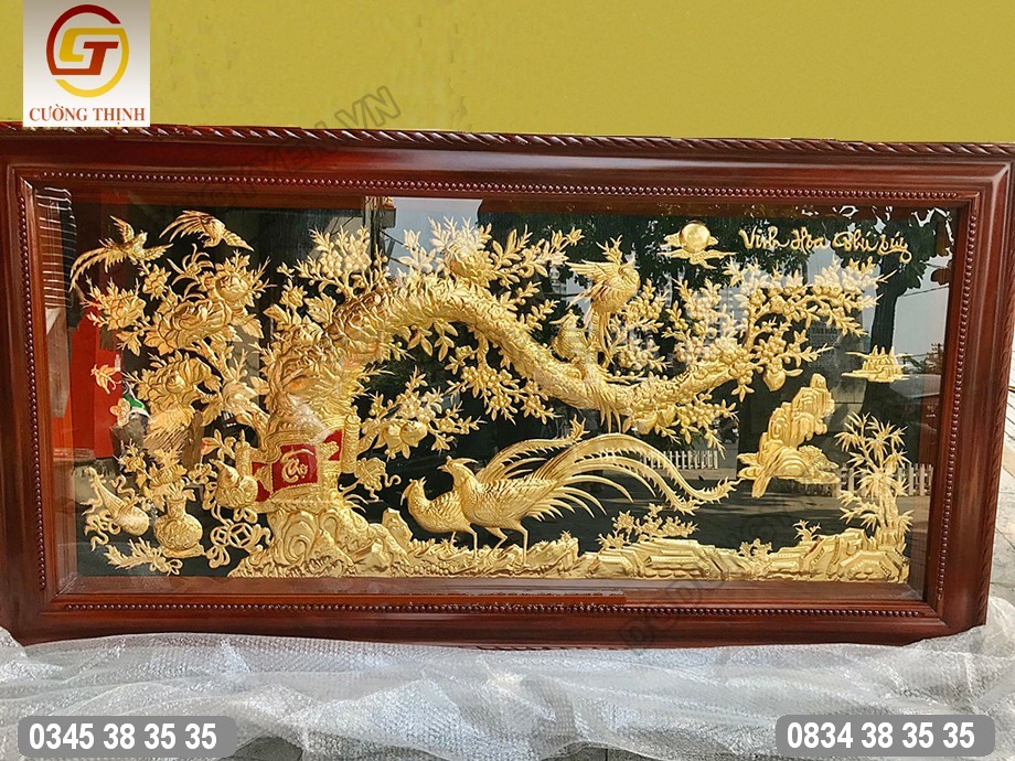 tranh đồng vinh hoa phú quý