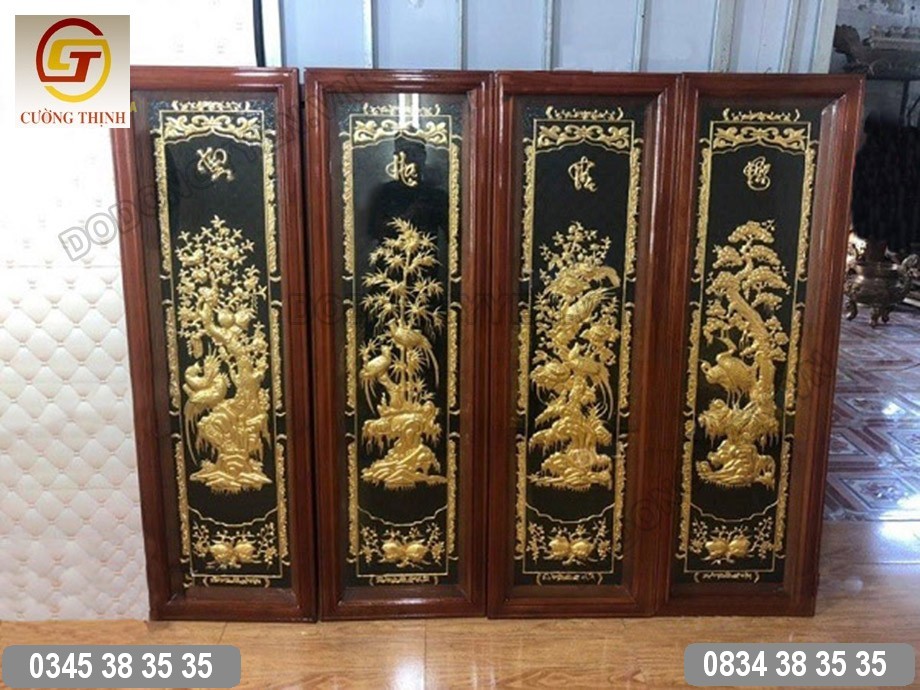 tranh đồng tứ quý