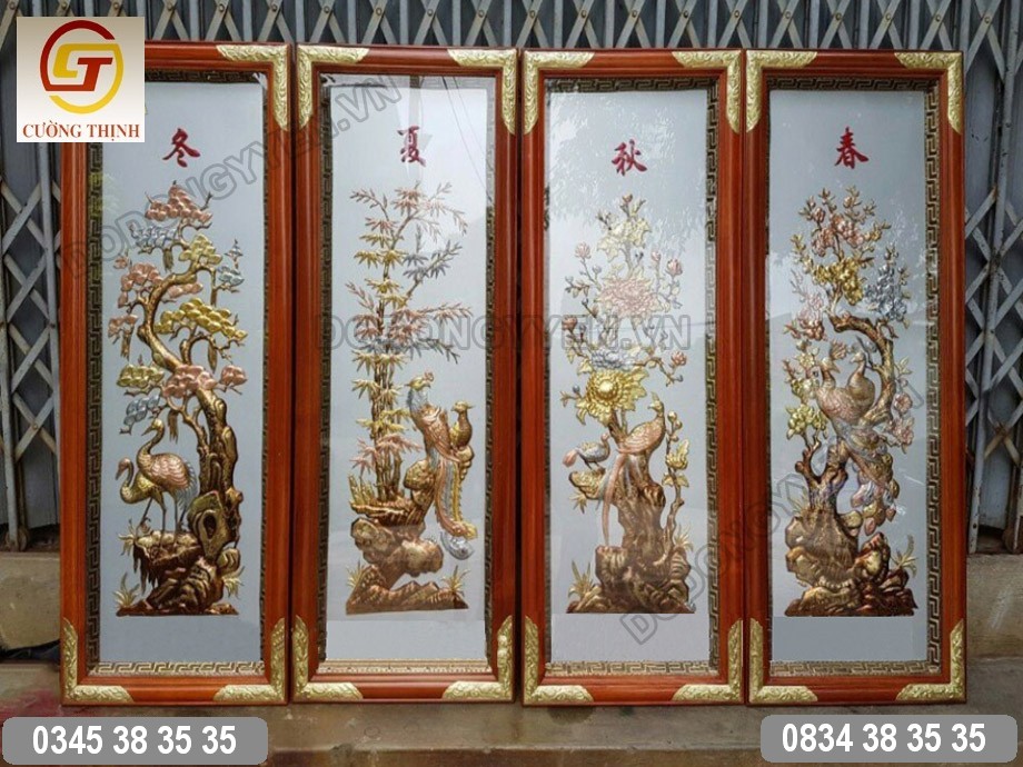 tranh đồng tứ quý