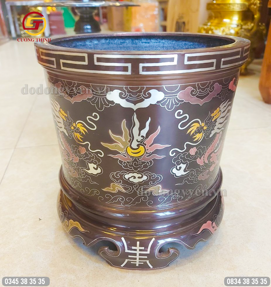 Bát hương khảm ngũ sắc
