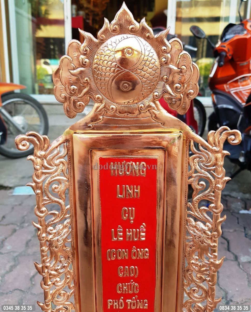 bài vị bằng đồng đỏ