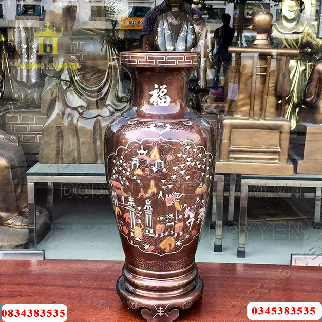 Đồ đồng khảm tam khí cao cấp