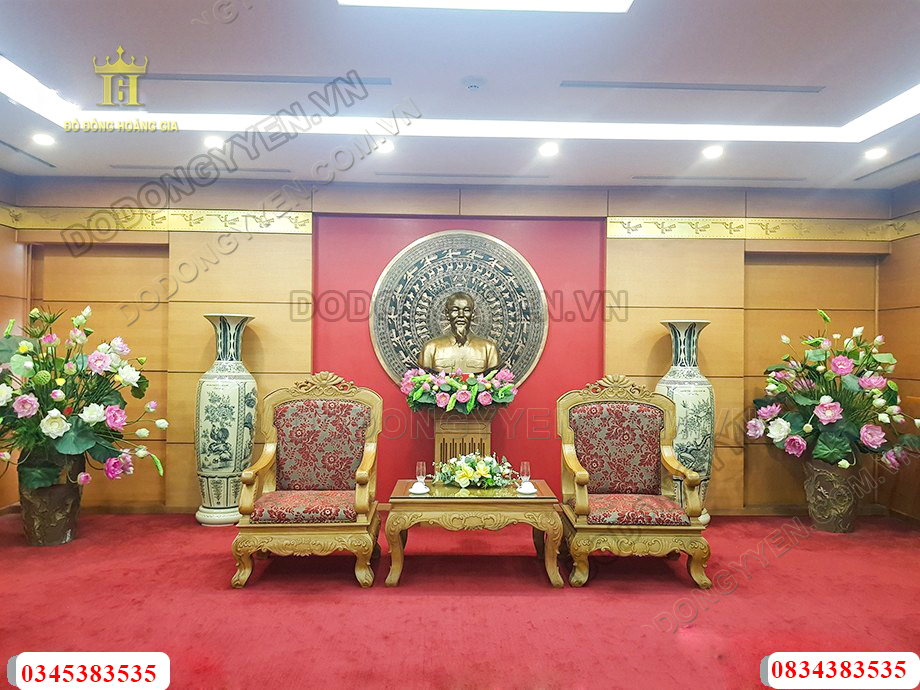 Tranh mặt trống đồng đỏ nguyên chất