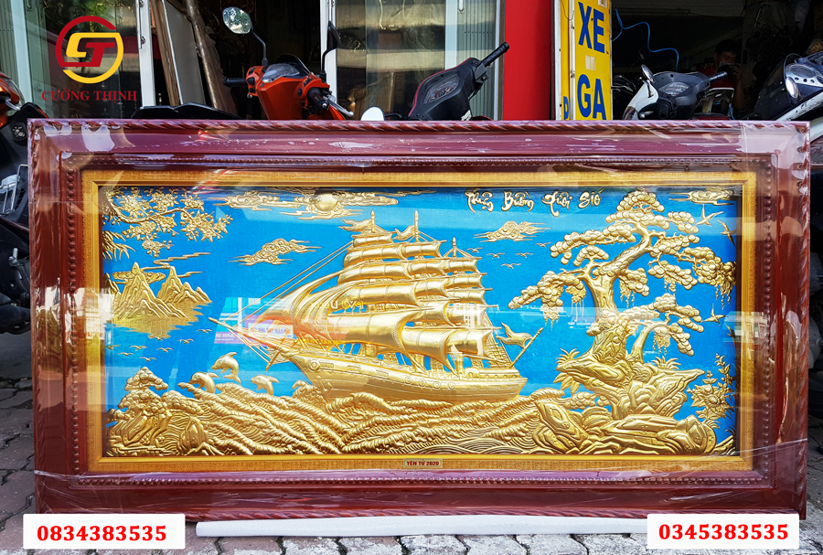 tranh đồng vàng thuận buồm xuôi gió