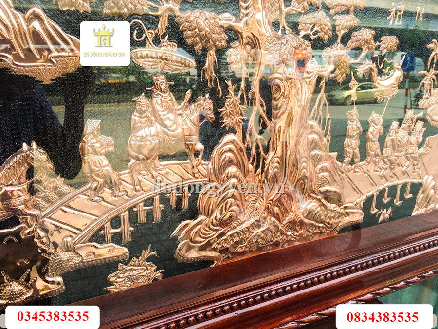 Tranh vinh quy đồng vàng đỏ là dòng tranh được yêu thích