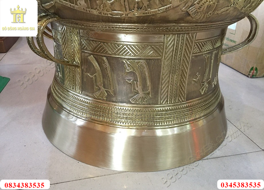 Trống đồng vàng nguyên chất