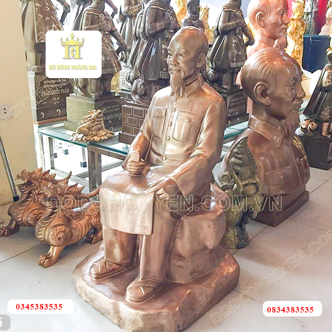 Tượng đồng đỏ ngồi cao cấp 