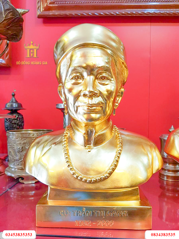 Tượng cụ bà dát cao cấp