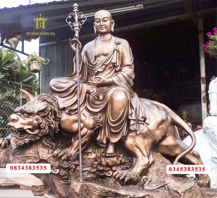 Tượng đồng đỏ địa tạng bằng đồng đỏ